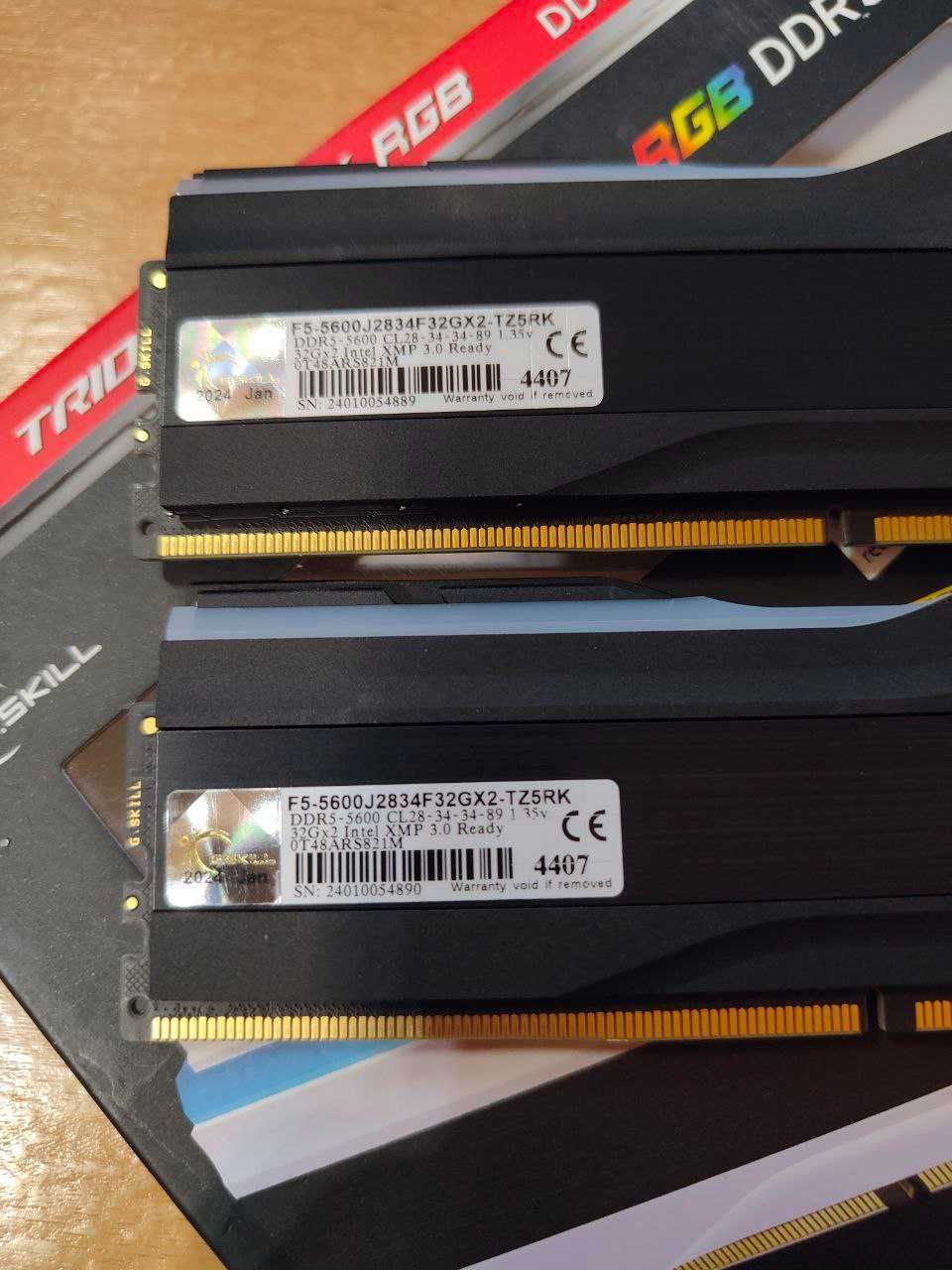 Память DDR5 G.Skill Trident Z 5 RGB DDR5 2x32 64 Gb Гб