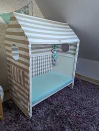 Łóżeczko Stokke Home domek Sleepy  + materac i dodatki