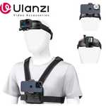 Ulanzi uchwyty GOPRO, DJI, Insta360, ,Iphone,  Głowa i klatka piersowa