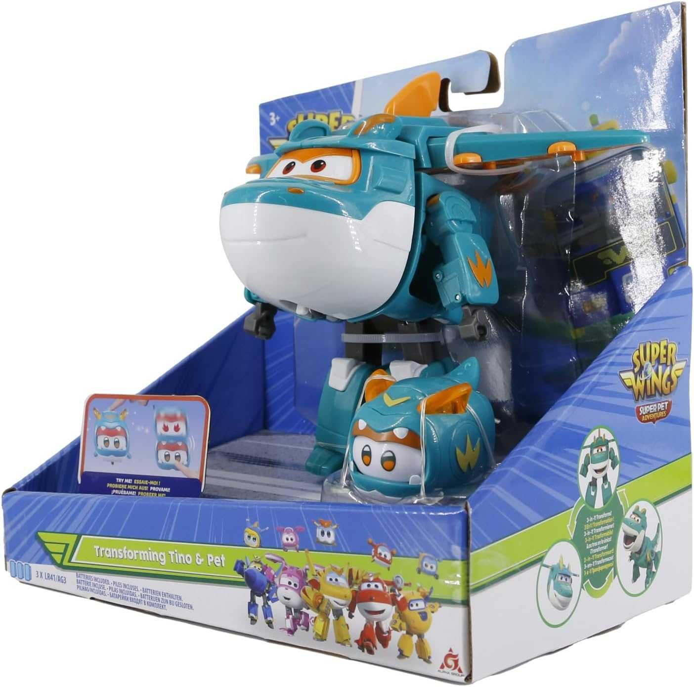 Super Wings Transformacja Tino & Pet