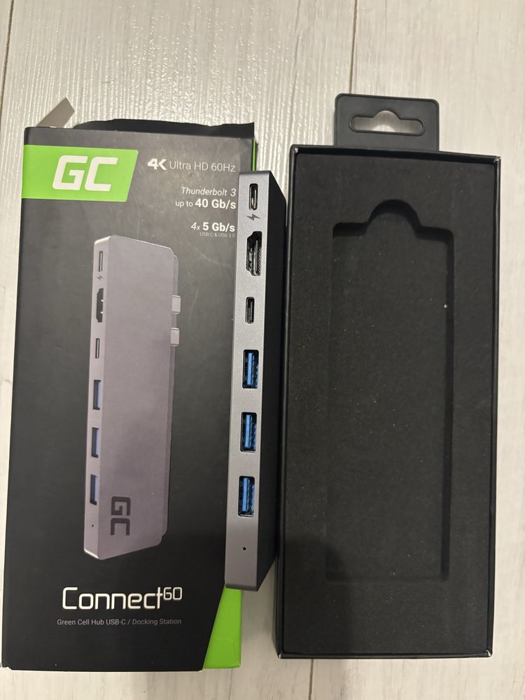Adapter Green Cell HUB Connect60 8 w 1 do Apple MacBook