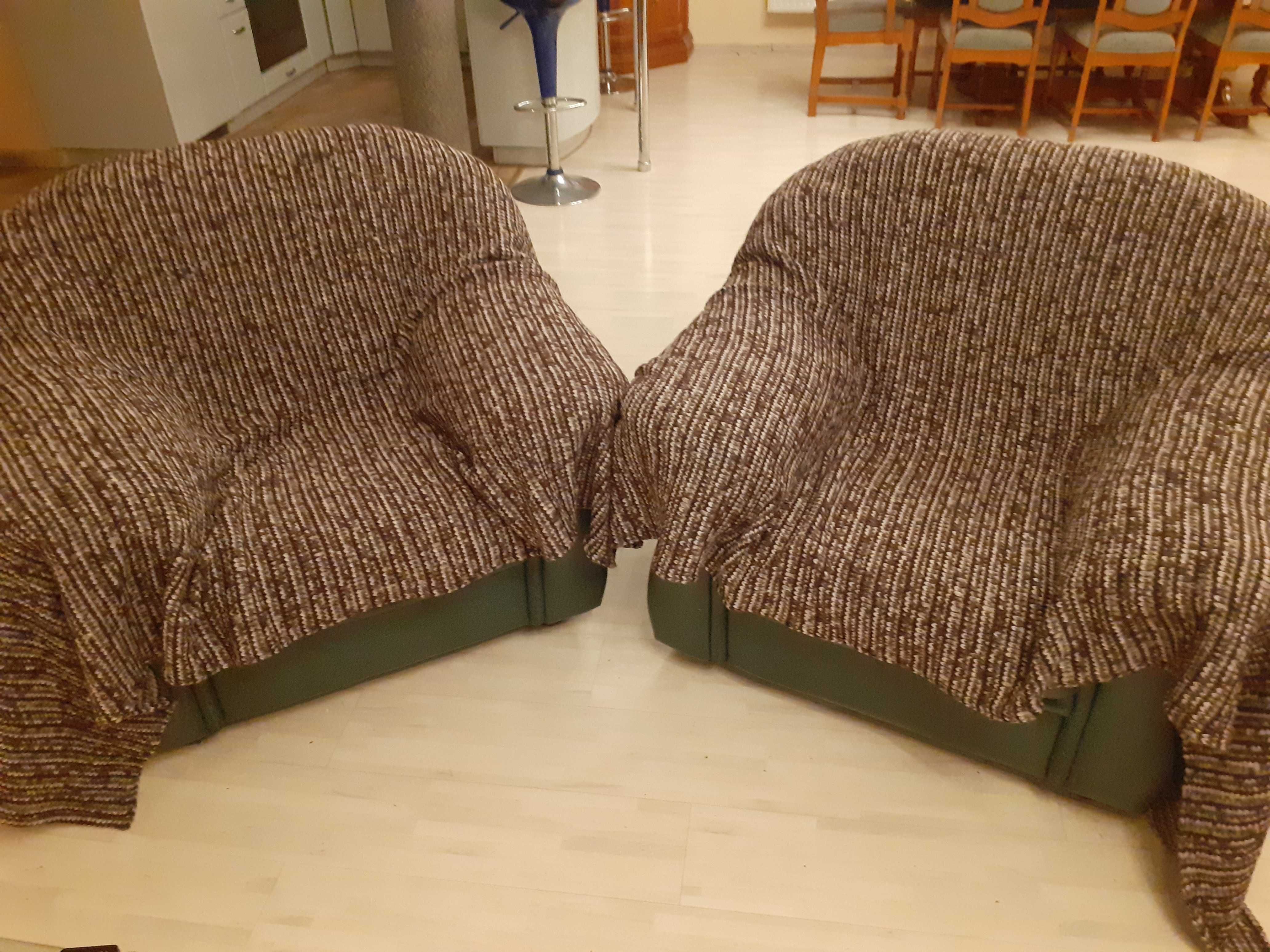 Komplet 2 kap cieplutkich melanz 220/150cm na fotele lub sofy