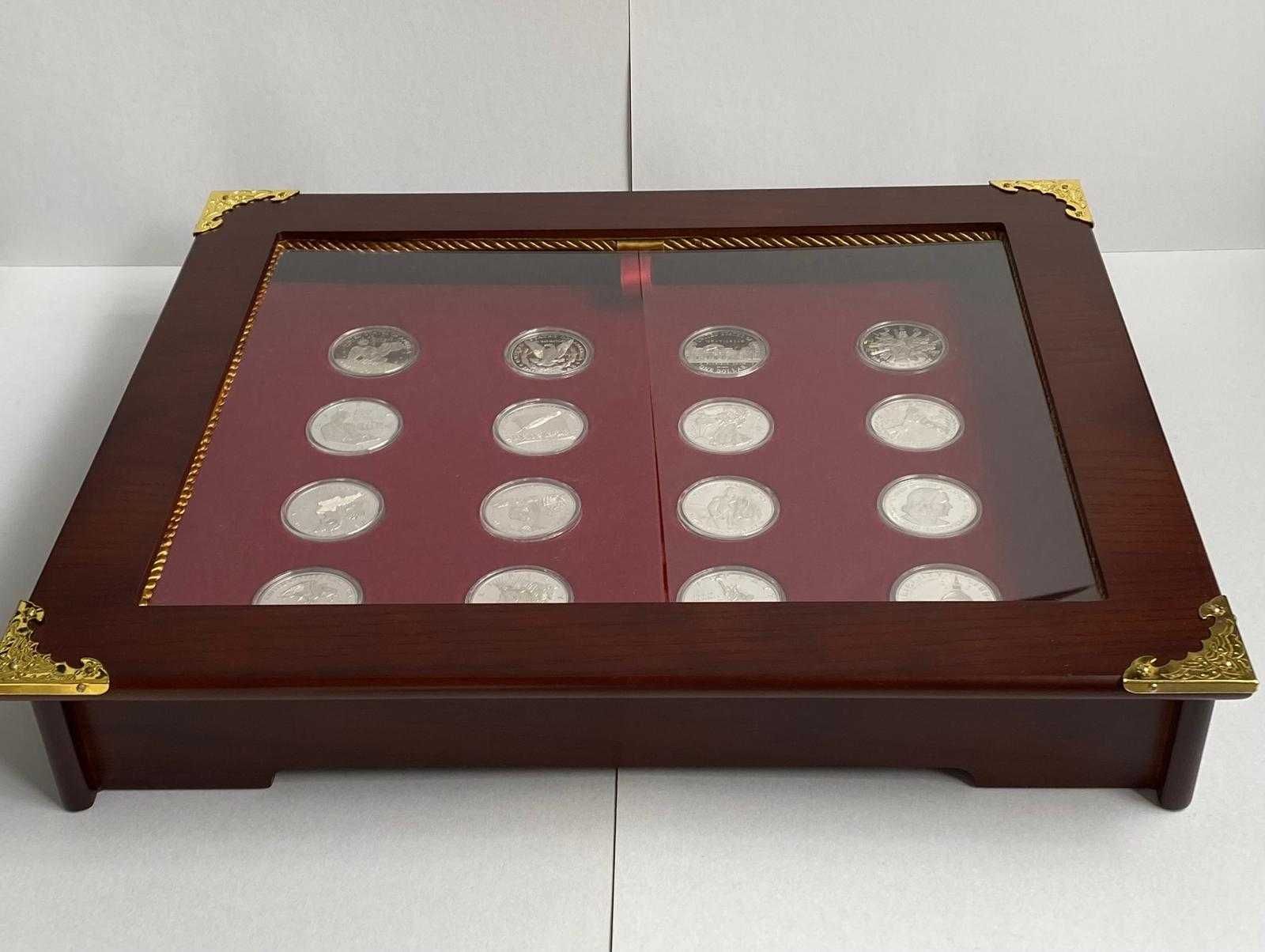 Duas colecções moedas de prata Arte Gallery tratamento PROOF