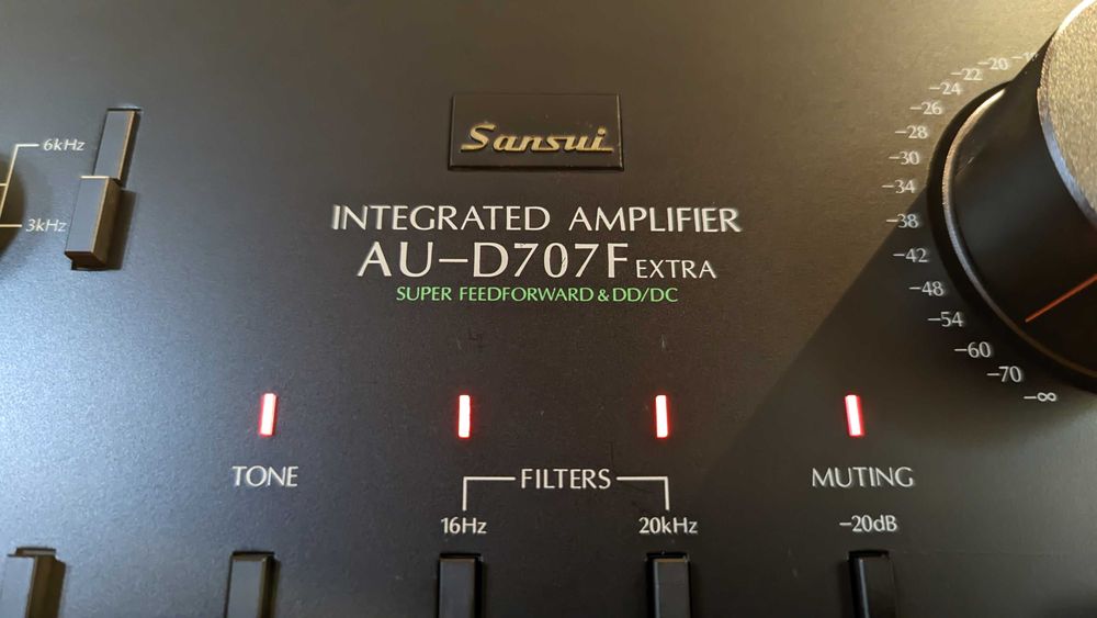 Sansui AU-D707F EXTRA | Drewniana Obudowa | Cały Szkielet Z Miedzi |