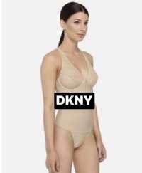 Donna Karen body bezowe XL bielizna body