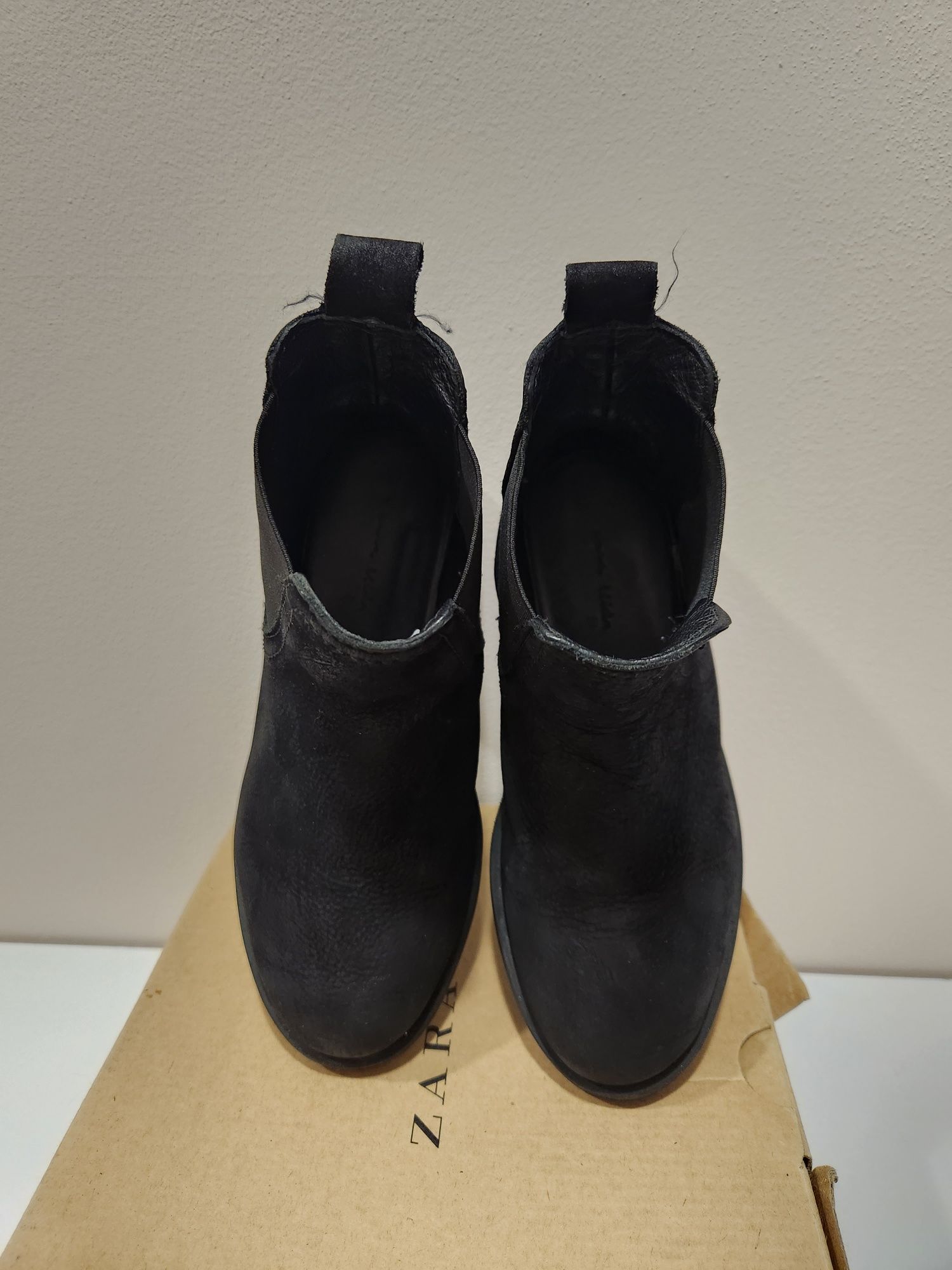 Полусапоги ботинки кожа нубук Zara 31