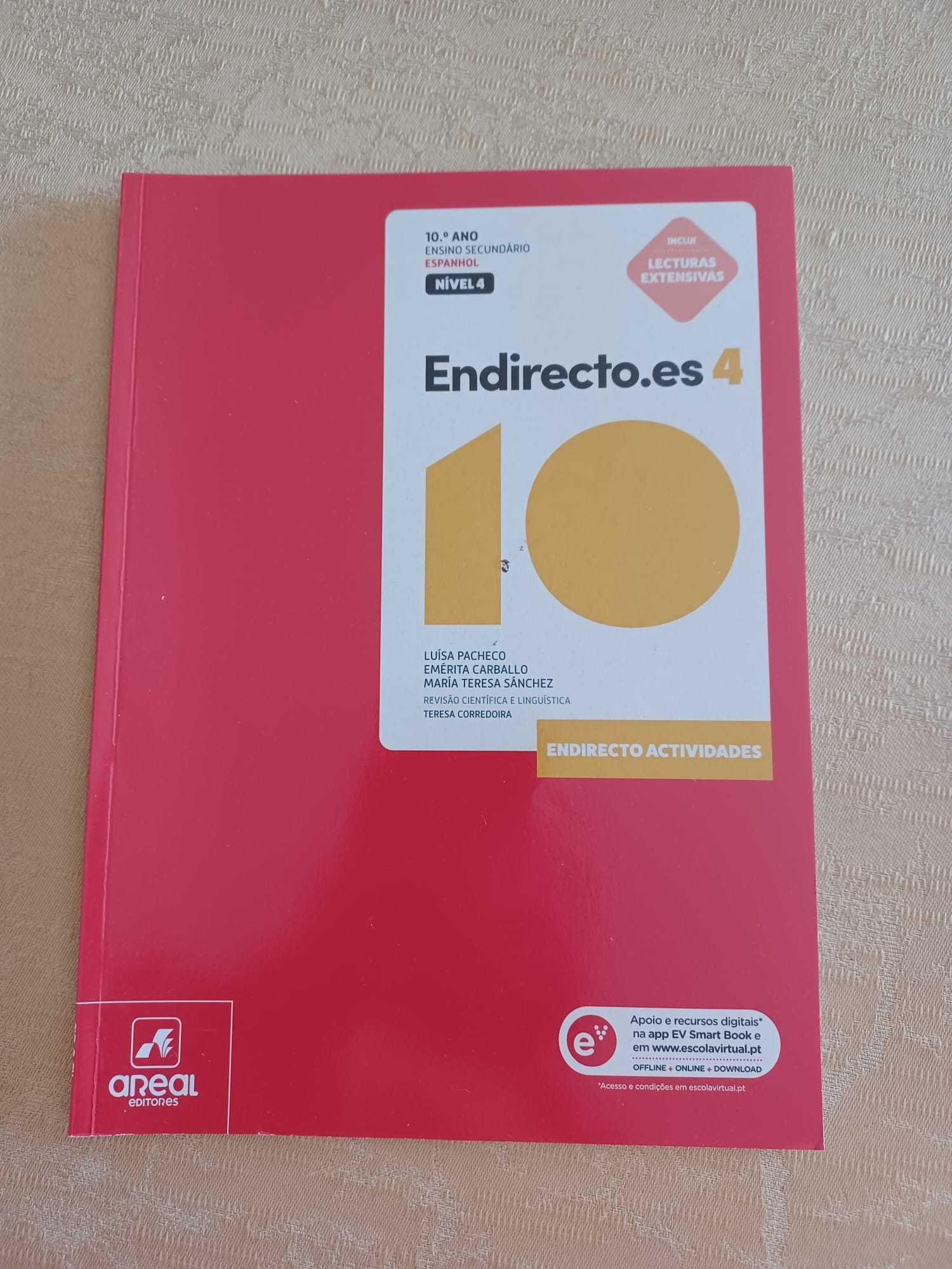 Caderno  - Endirecto.es 4 - Espanhol - Nível 4 - 10.º Ano  (NOVO)