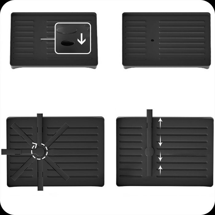 suszarka do naczyń ociekacz z tacką stojąca dwupoziomowa metalowa