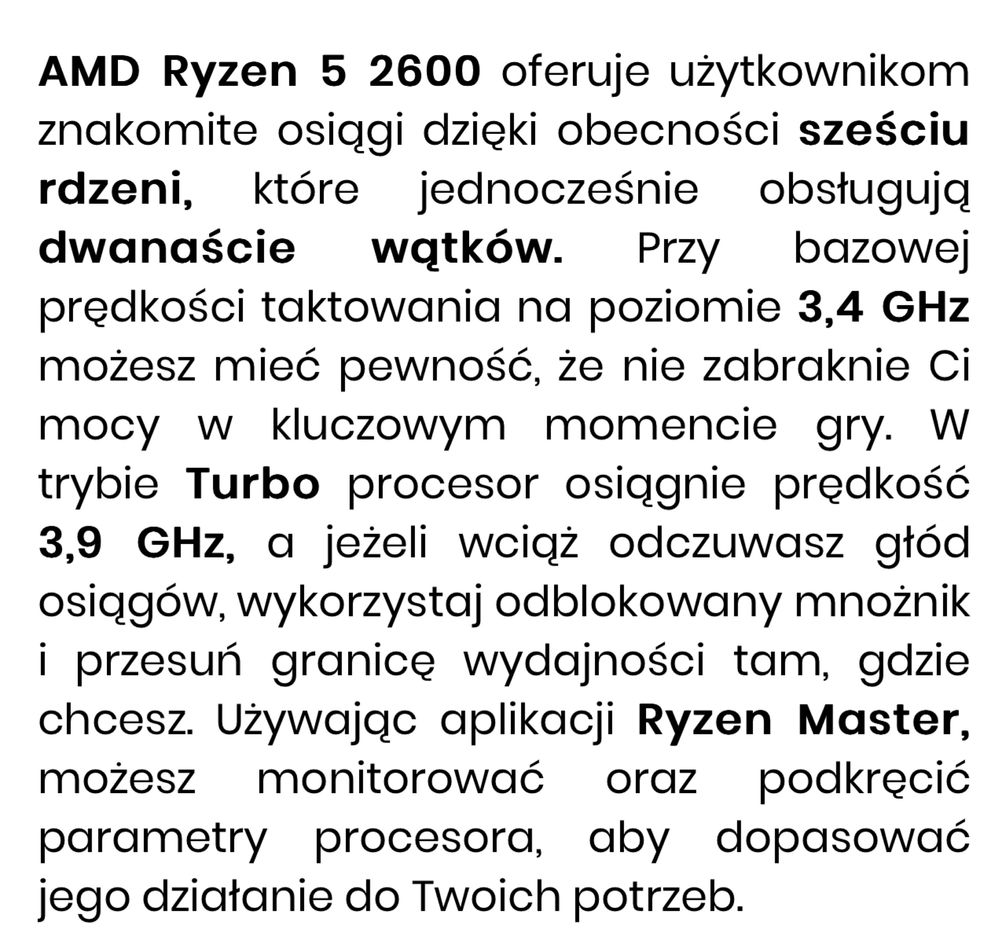 Procesor AMD Ryzen 5 2600, 3.4GHZ, 19MB, AM4, 12NM, 65W