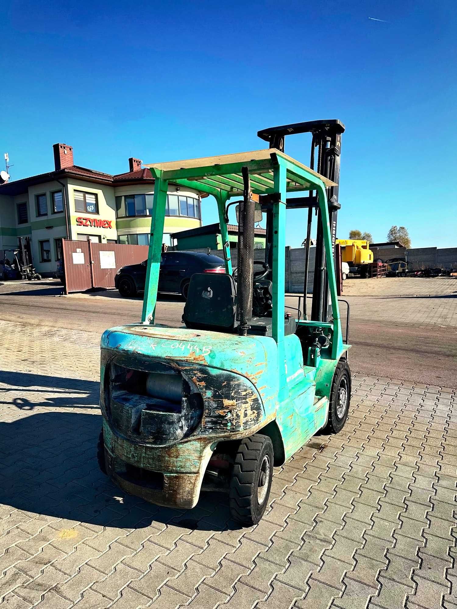 wózek widłowy MITSUBISHI FD25K udźwig 2500kg wysokość 4.0m 8170mtg