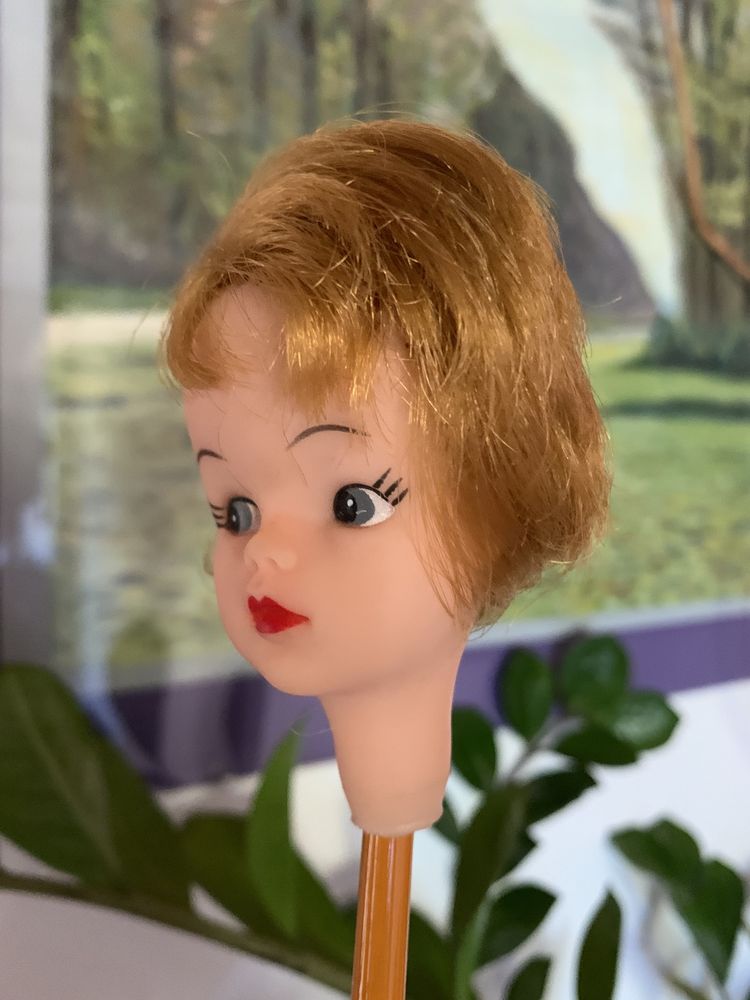 Głowa klonik lalki typu Sindy Pedigree vintage