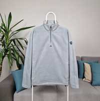 Adidas vintage fleece sweatshirt polar bluza z polaru 1/4 zip