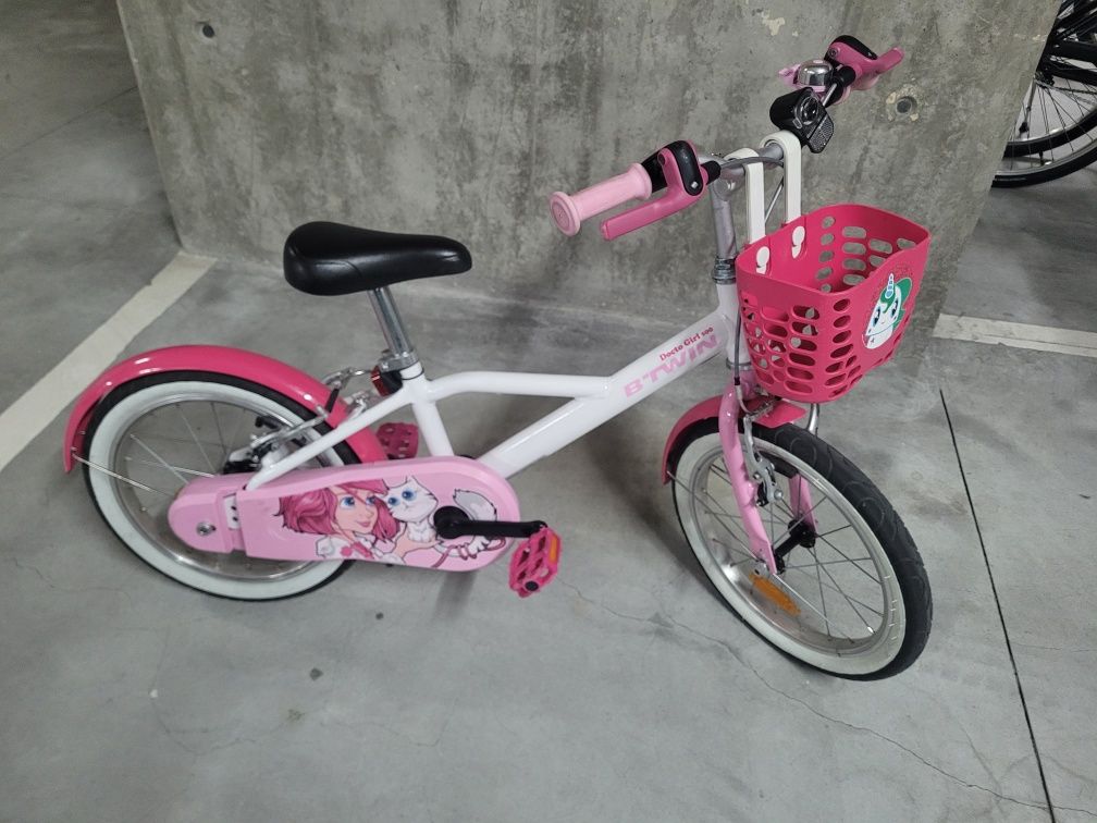 Bicicleta de menina roda 16' Btwin