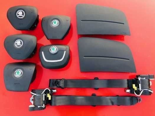 Подушки безпеки AirBag, паски безпеки Шкода Фабія 2 Румстер Fabia 2