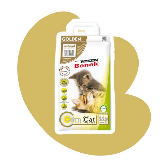 Super Benek Corn Cat Golden 25l Żwirek kukurydziany