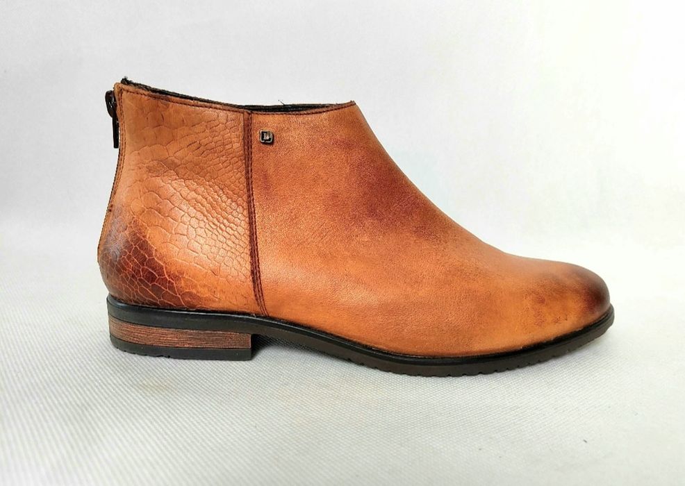 Черевики сапожки Челсі lasocki шкіра коричневі