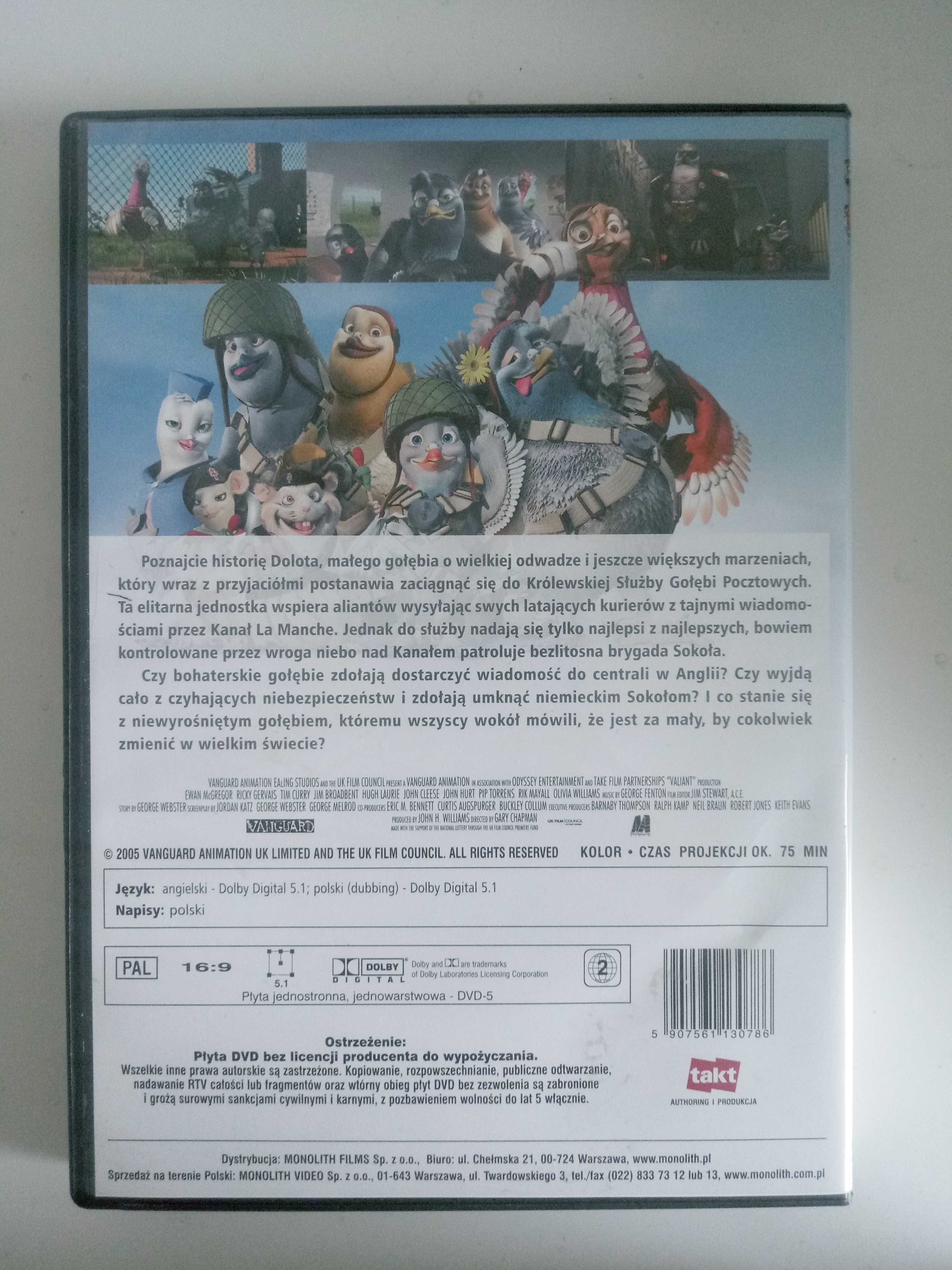 Bajka dla dzieci Szeregowiec Dolot płyta DVD