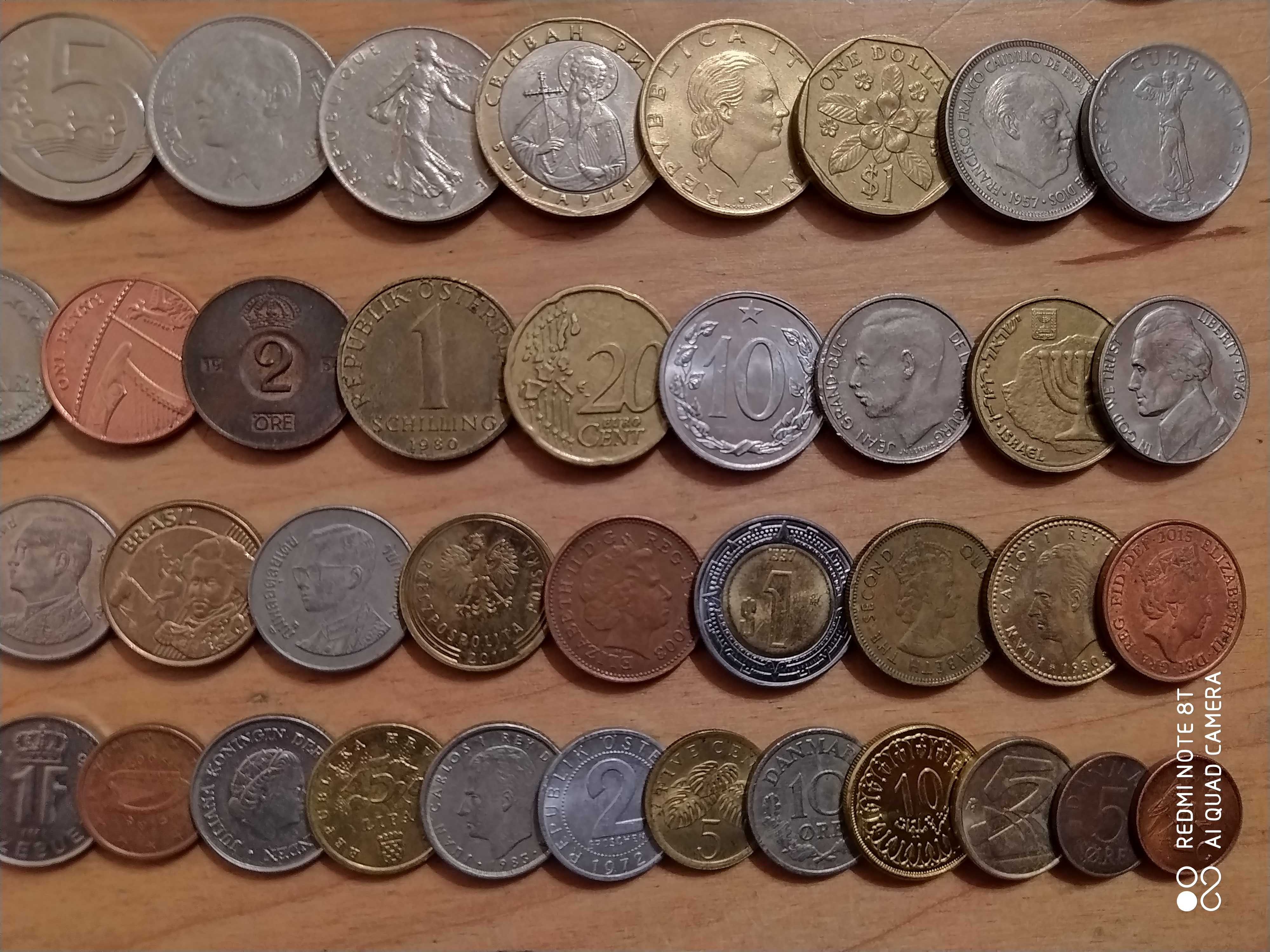 Монети світу 100 шт без повторів всі континенти №8