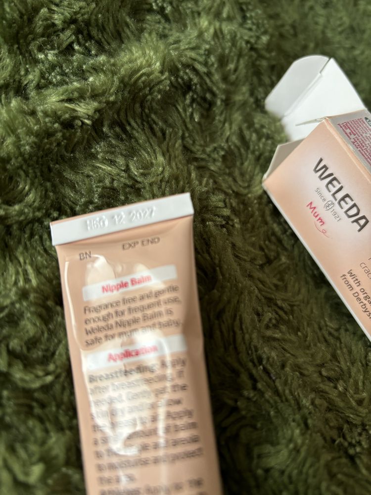 Бальзам для сосків Веледа nipple balm Weleda для груді годування