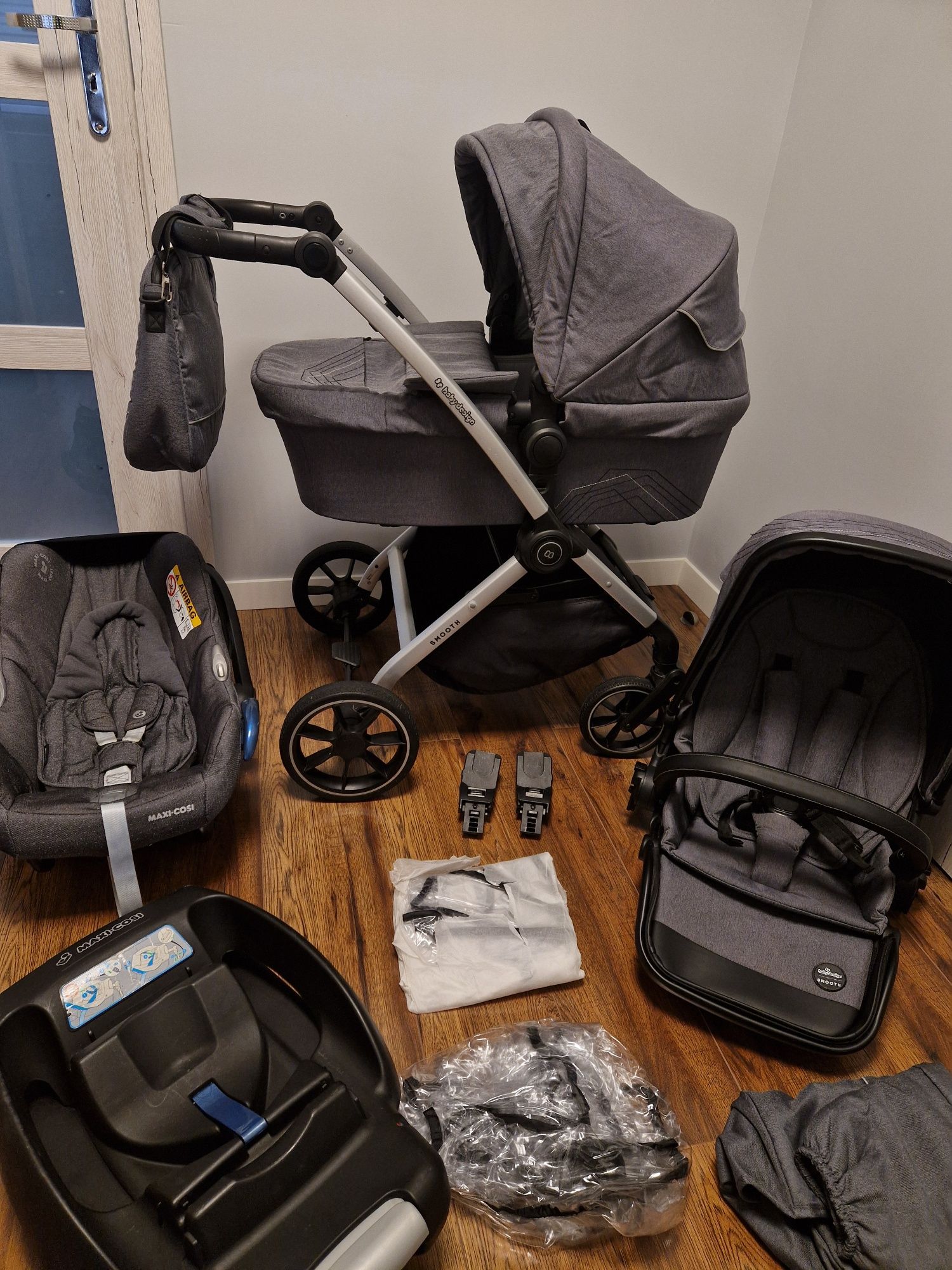 Wózek Baby Design 3w1,4w1 i zestaw Maxi Cosi, zadbany