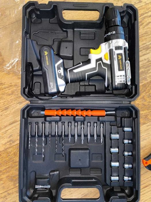 NOWA Wiertarko Wkrętarka Akumulatorowa Udarowa Z Udarem Walizka