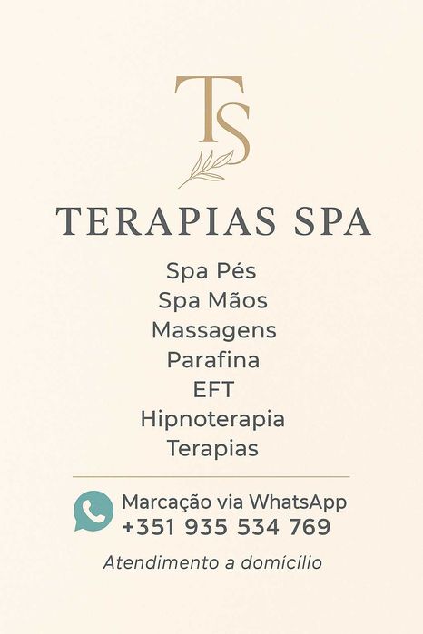 Terapias Spa ao domicilio