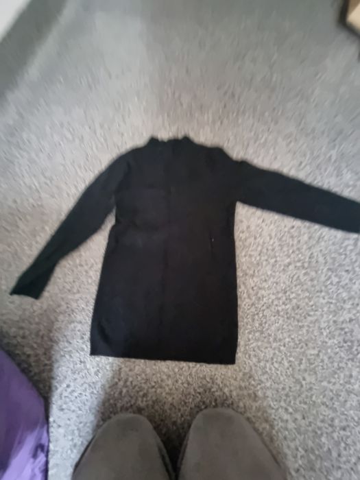 golfik czarny damski S
