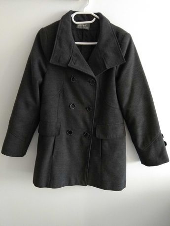 Płaszcz zimowy, ciemnoszary, rozmiar 42 (L/XL)