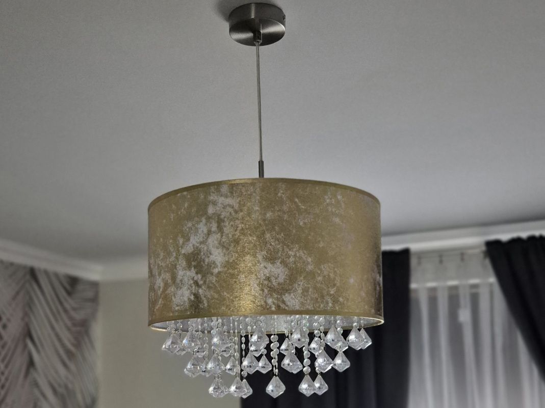 Lampa wisząca złota z kryształkami Amy