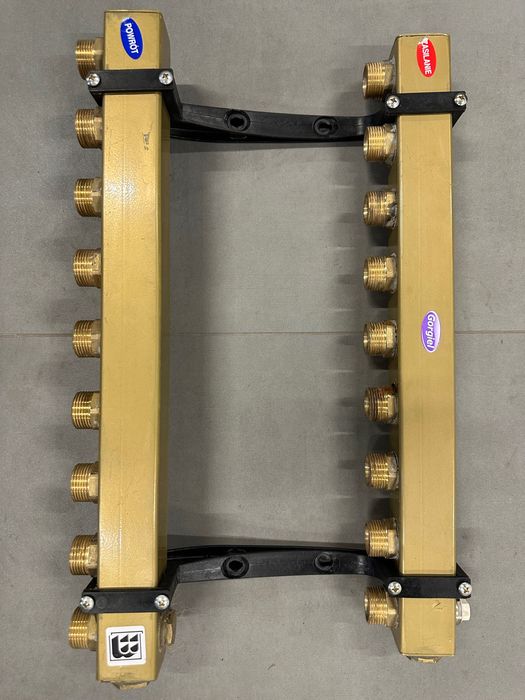 Rozdzielacz stalowy z nyplami GORGIEL RS-12N & RS-9N