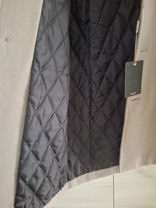 Nowy z metką elegancki plaszcz zimowy chłopięcy Next rozmiar 158