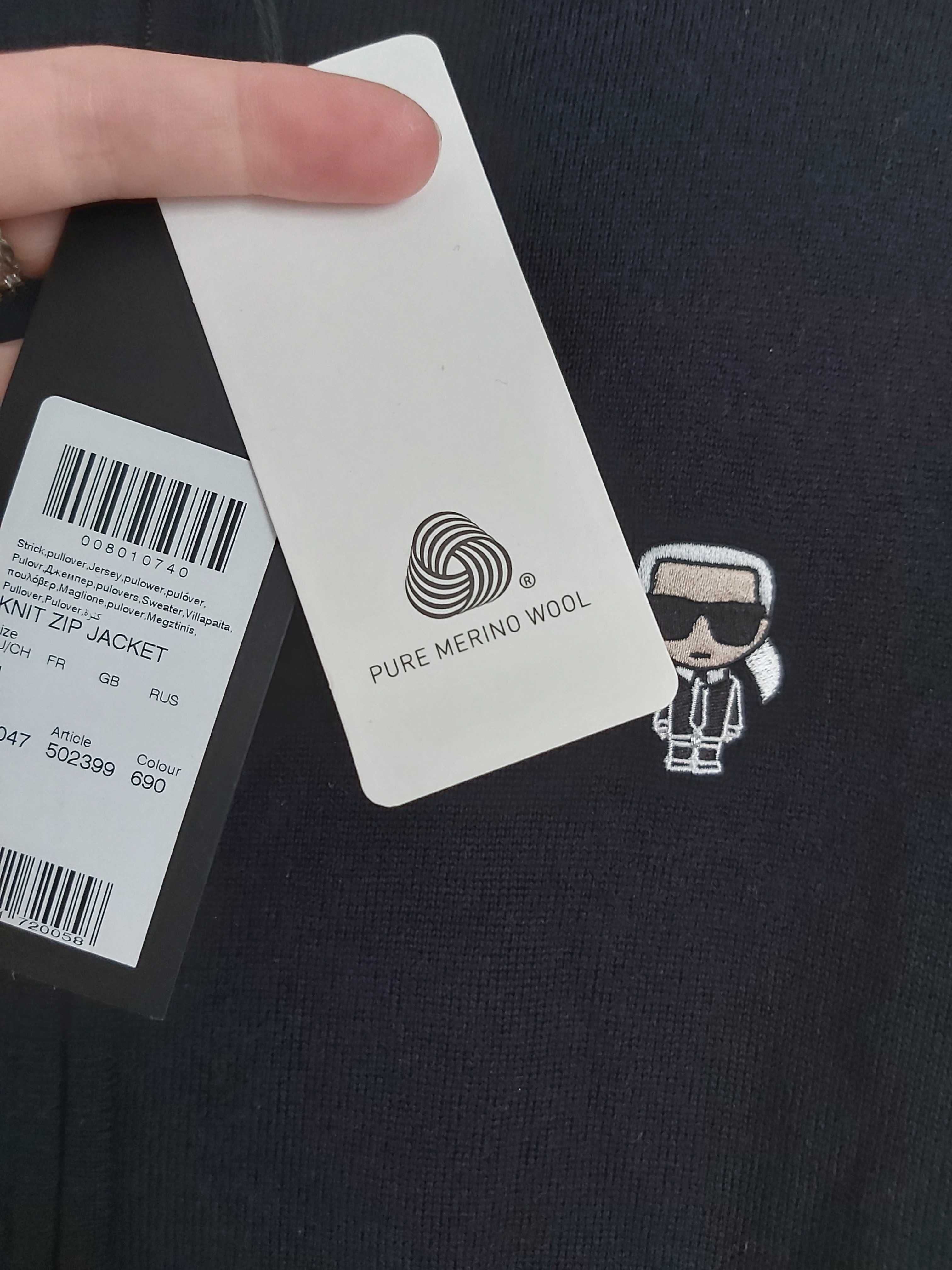 Nowy sweter pulower KARL LAGERFELD merino wool wełna 100% M