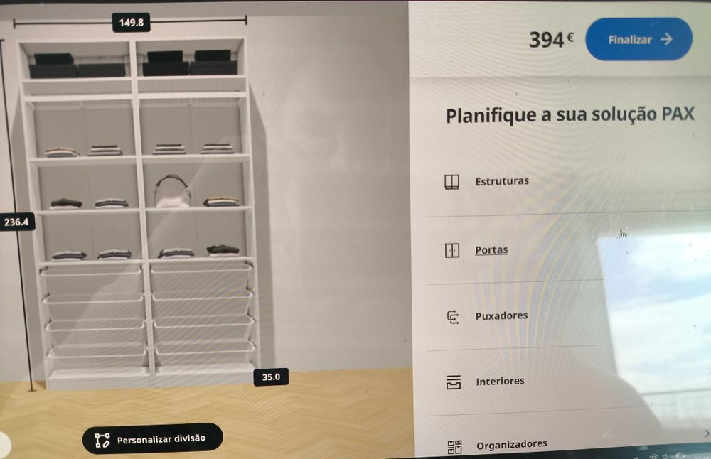 Roupeiro Ikea sistema Pax madeira branco