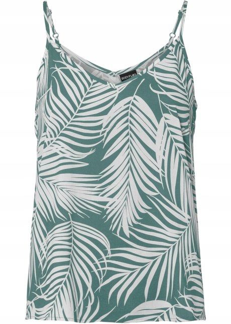B.P.C top wzorzysty letni w liście r.44