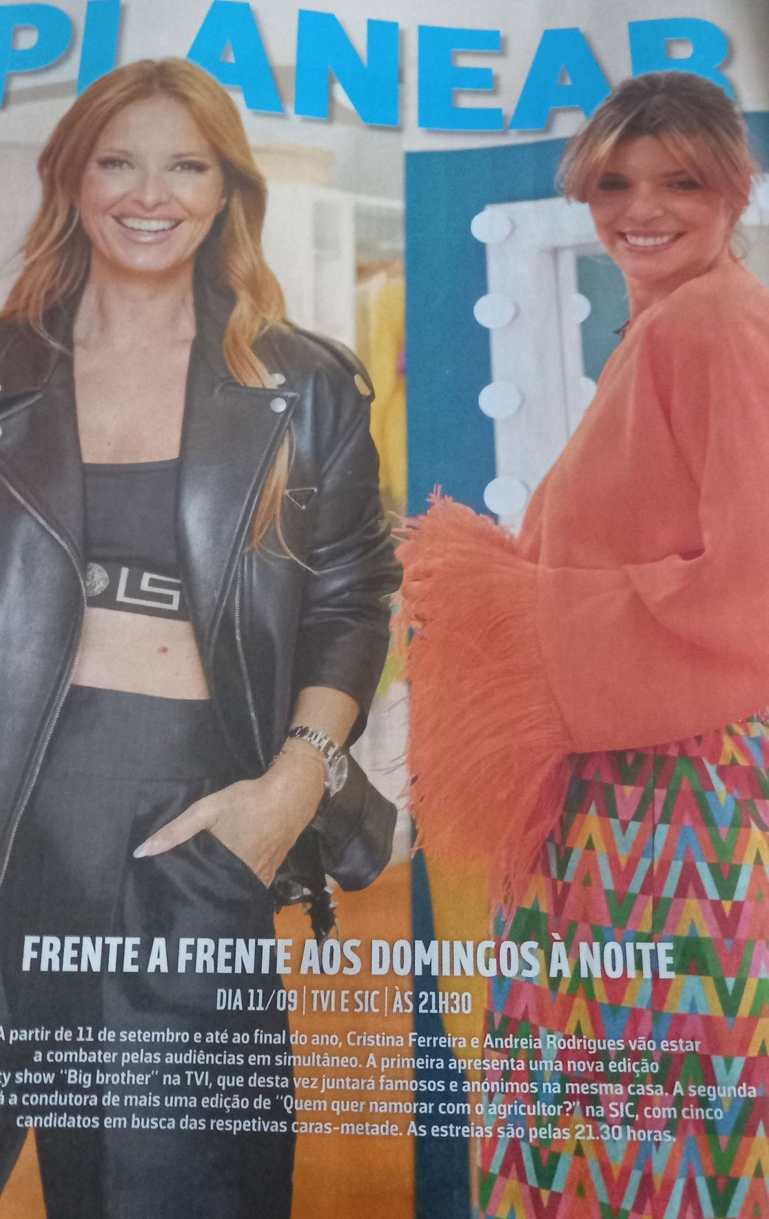 Cristina Ferreira conteúdos em duas revistas