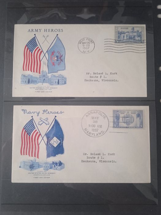 FDC koperty. rok 1937