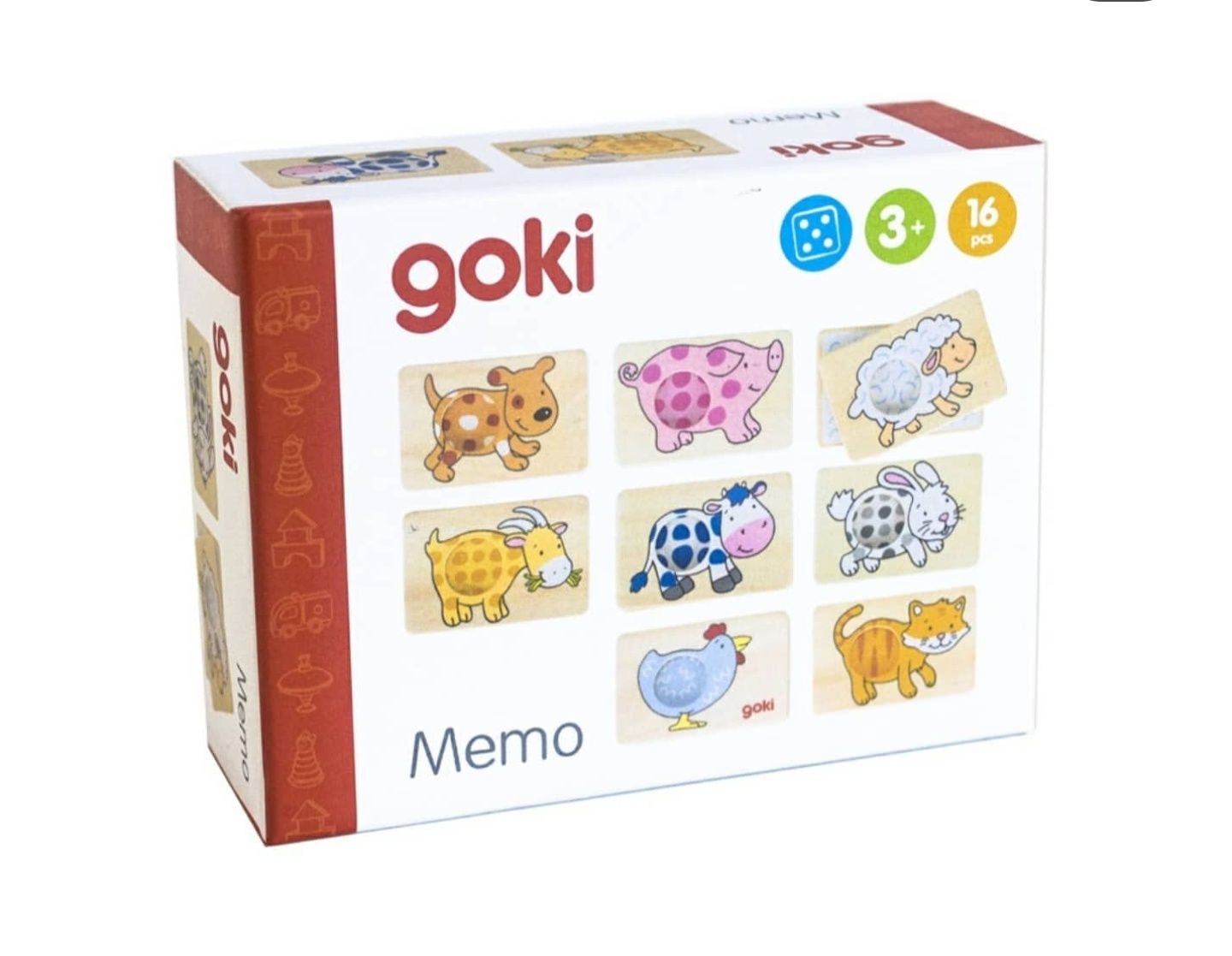 Іграшки Goki кубики та мемо половинки Нові