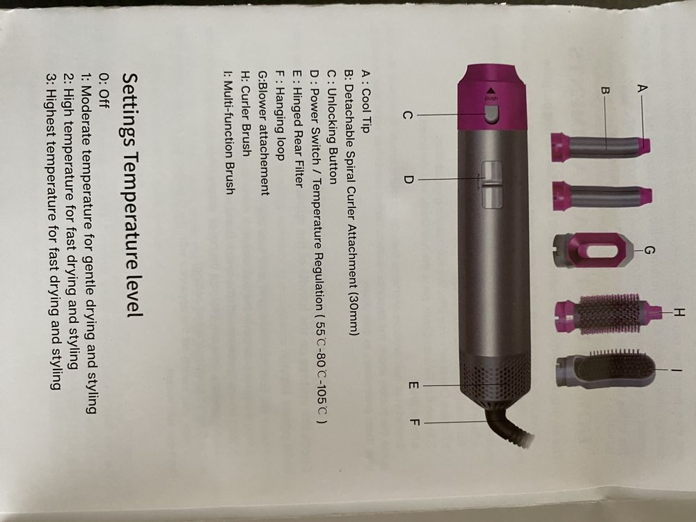 Suszarka multistyler airwrap 5 koncówek