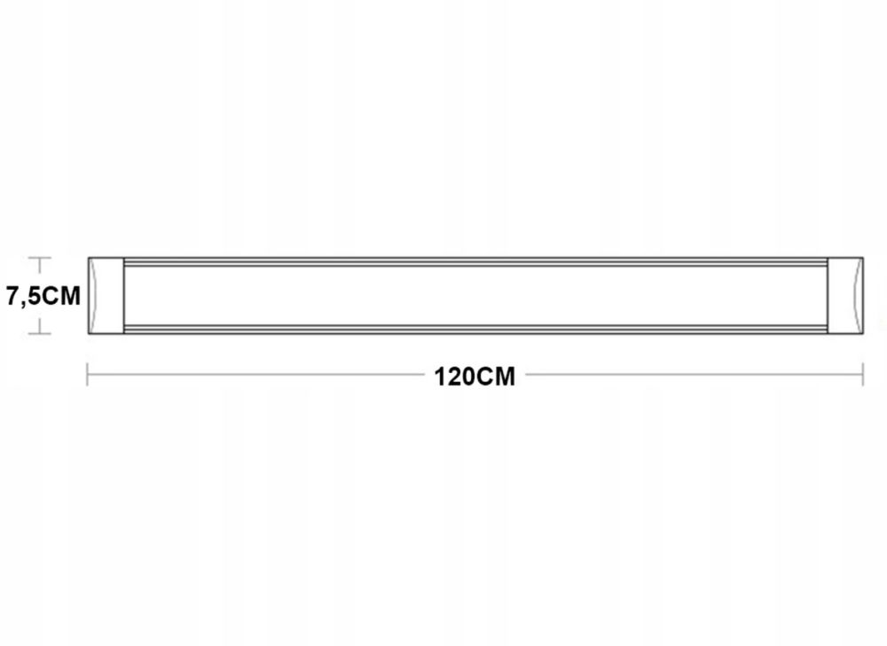 Lampa LED oprawa natynkowa ŚWIETLÓWKA Panel 120cm 28W barwa neutralna