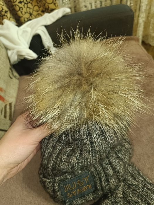 Зимова шапка з хомутом для хлопчика