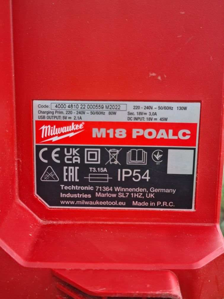 Lampa Milwaukee POALC M18