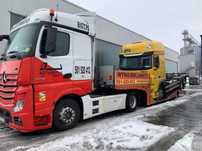 Wynajem lawety transport ciągników siodłowych, niskopodwoziowy