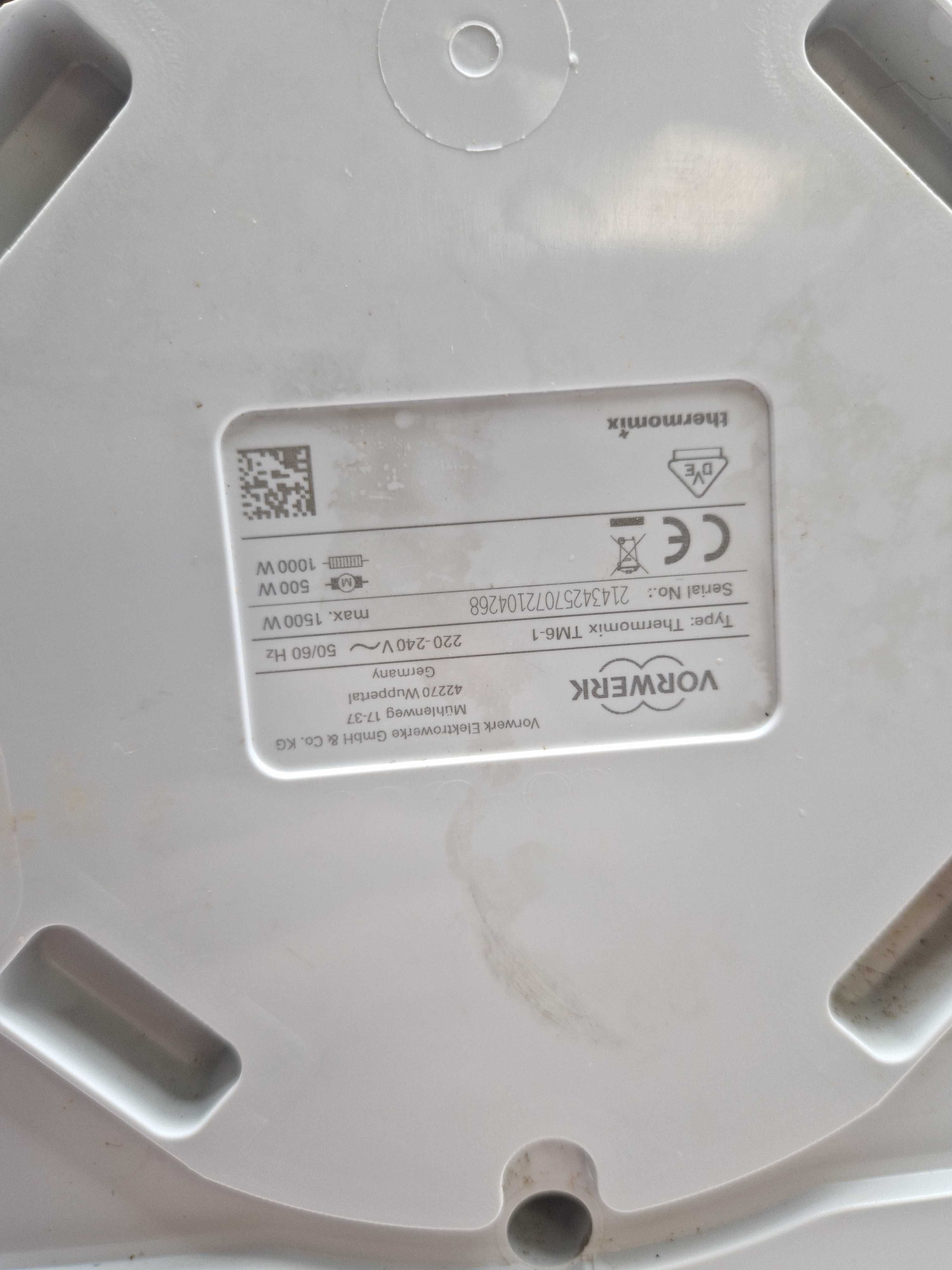 Robot kuchenny Vorwerk Thermomix TM6 1500W PO SERWISIE | 6MSC GWR