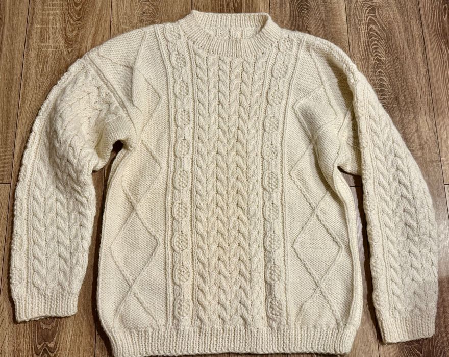 Svalbard, rozm. L, wykonany w 100% z wełny merynosów Sweter