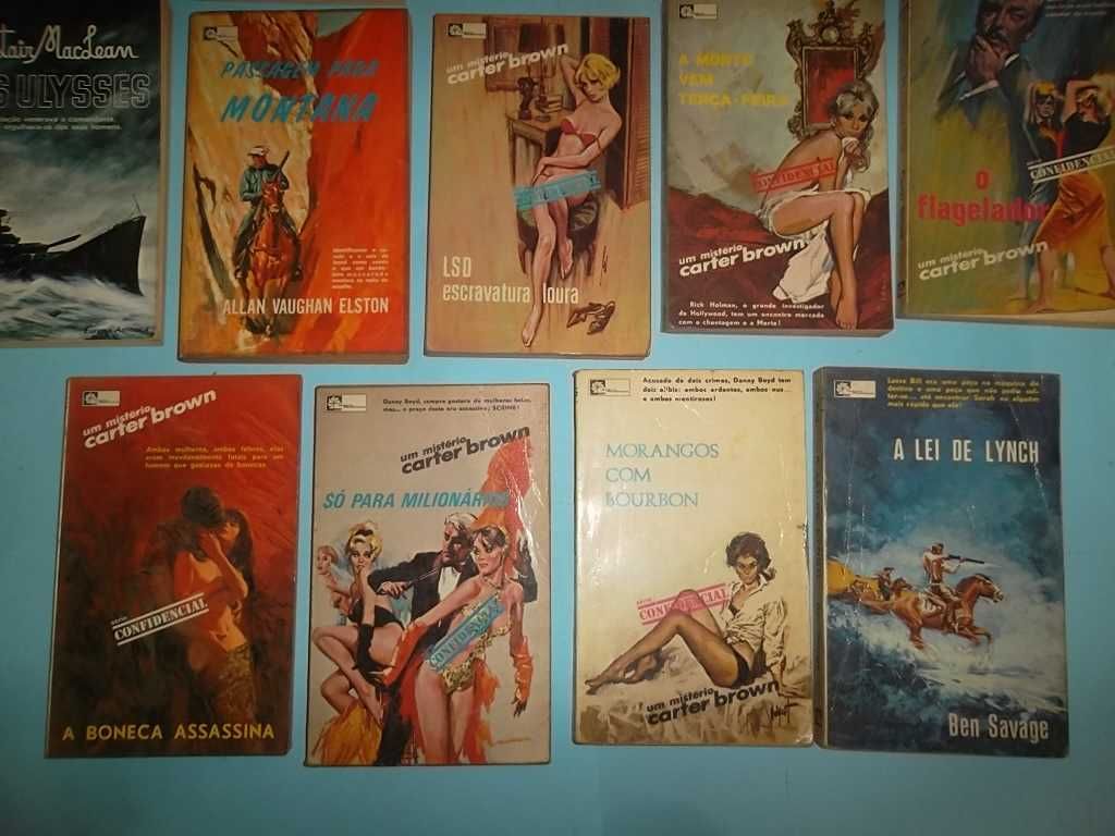 Livros de Bolso : Literatura policial, guerra, etc... Anos 70