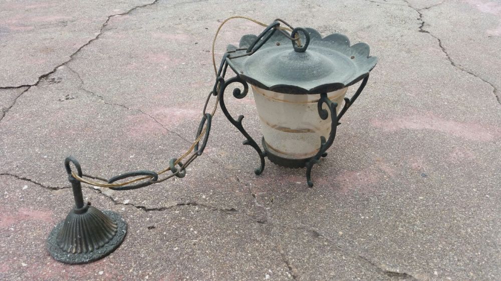 Candeeiros de tecto / mesa antigos anos 30