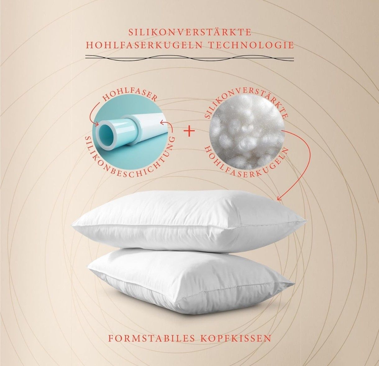 Poduszka Pullman na ból karku poliester 500 g Oeko-Tex 100 nowa 40x80