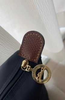 Bolsa tiracolo Longchamp em lona azul marinho