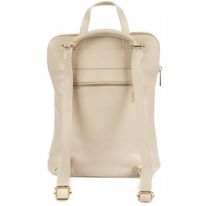 Skórzany plecak damski torebka 2w1 elegancki A4 włoski klasyczny