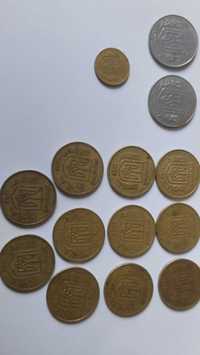 Монети 5,10,50; Рік випуску від  1992-1998